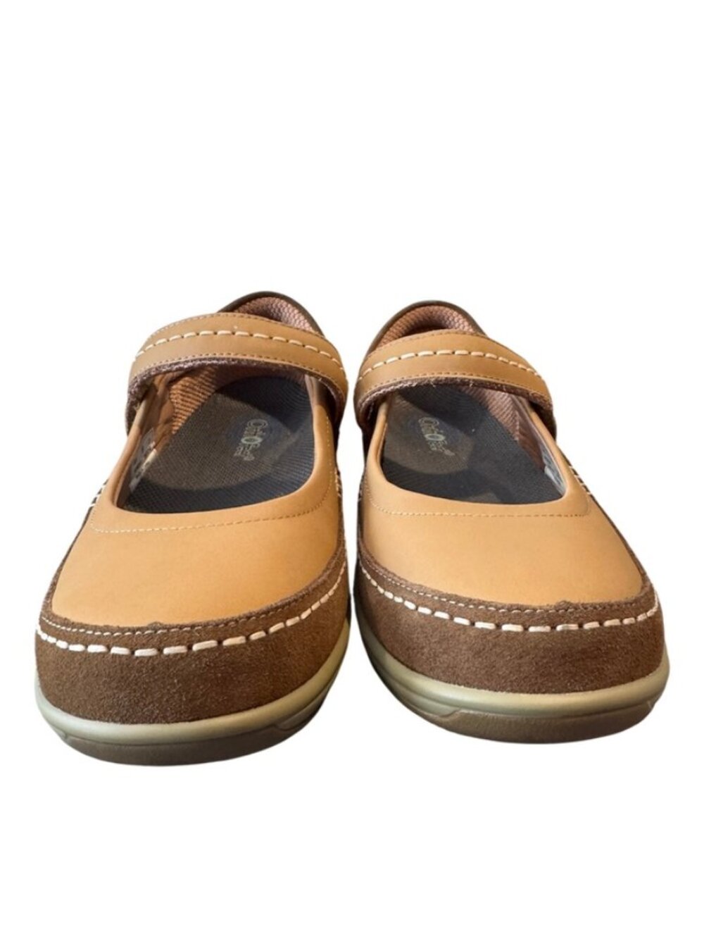 Orthofeet Athens Mary Jane Shoes Women’s 9 Wide D Tan Leather Comfort Walking - Picture 4 of 6
